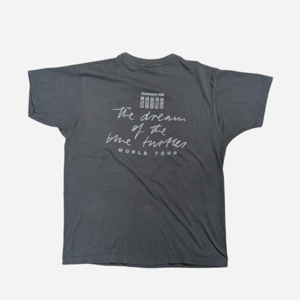 Vintage 1985 Sting dreaming of blue turtles tour t-shirt Single Stitch vintage - Picture 2 of 4